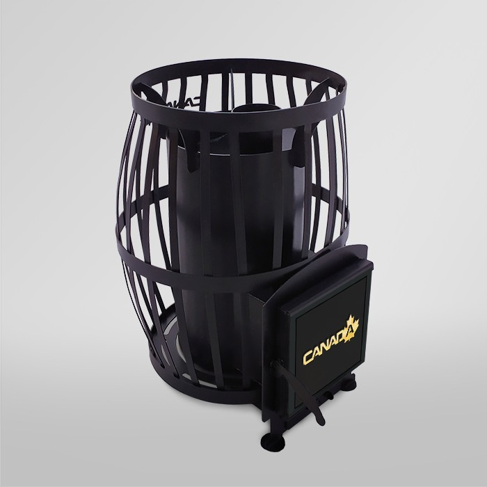 Піч для лазні Бочка 20 м3 без виносу, фото 1