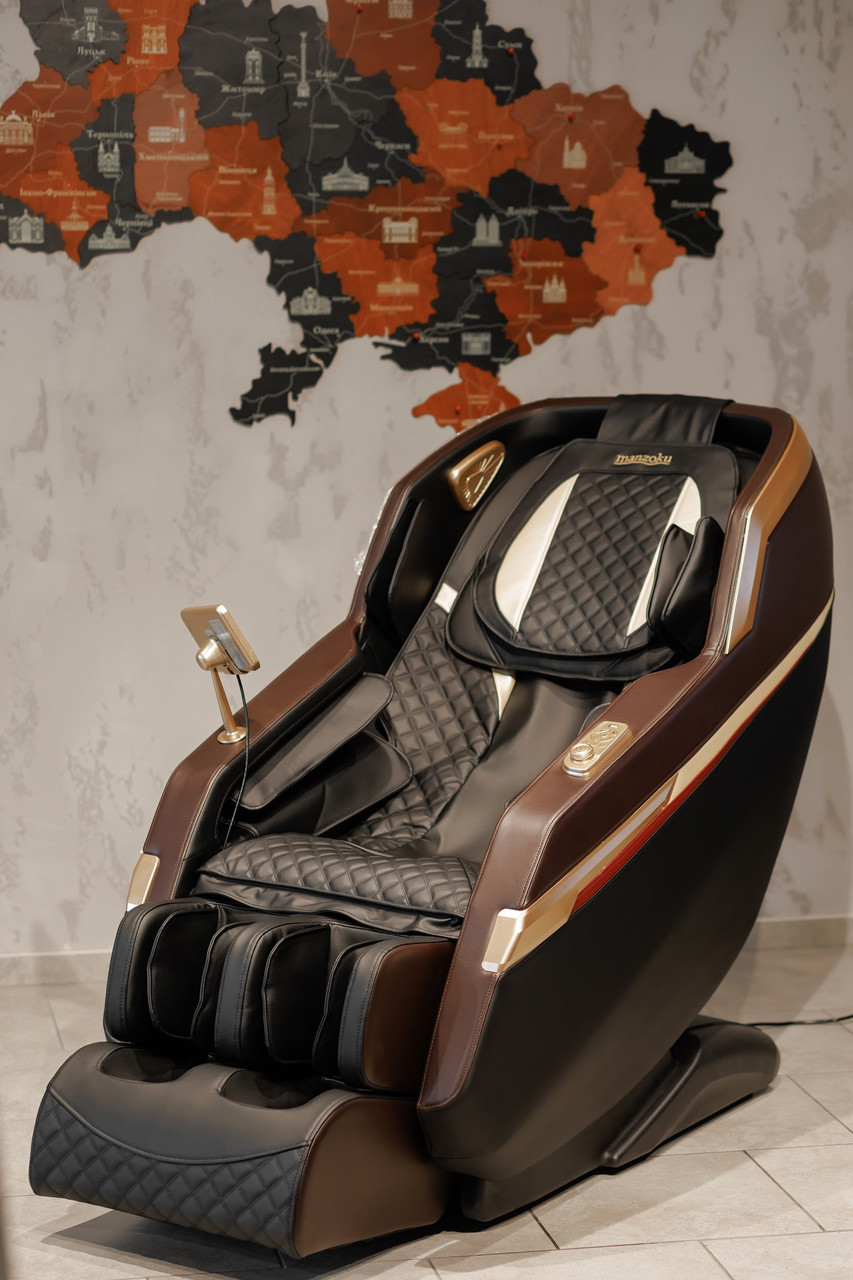 Крісло масажне Manzoku Simbol Brown, фото 1