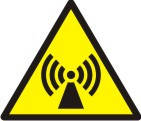 Знак "Обережно! Неіонізуюче випромінювання (електромагнитне поле)"