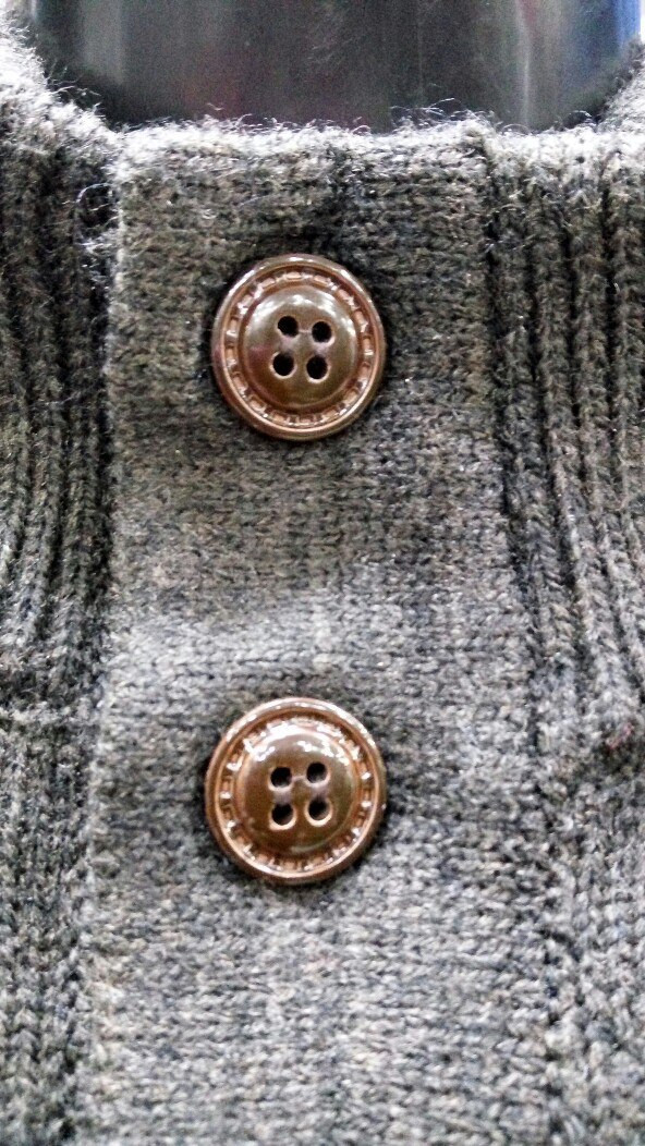 Теплий чоловічий светр воріт на гудзиках М - фото 6 - id-p437060939