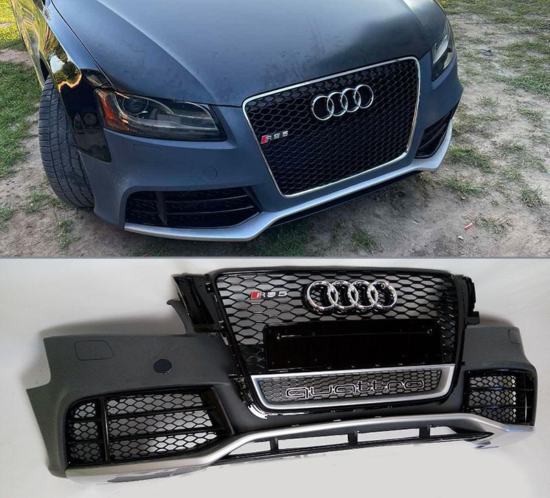 Передній бампер Audi A5 8T 2008-2012 у стилі RS5 Black Edition