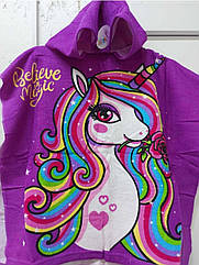 Дитяче пончо мікрофібра По06