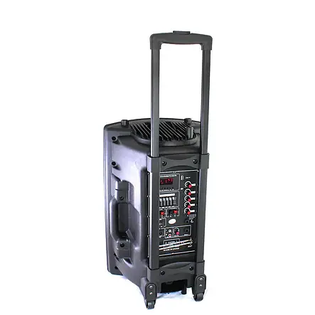 Портативна колонка Su-Kam BT 150D + 2 бездротові мікрофони + BT (12v/220v) YU227, фото 3