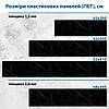 Панель на кухонний фартух жорстка чорний мармур, з двостороннім скотчем 62 х 205 см, 1,2 мм, фото 6
