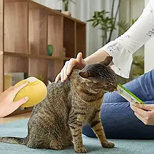 Щітка масажна для догляду за шерстю тварин 4 в 1 ПАРОВА Pet comb YU227