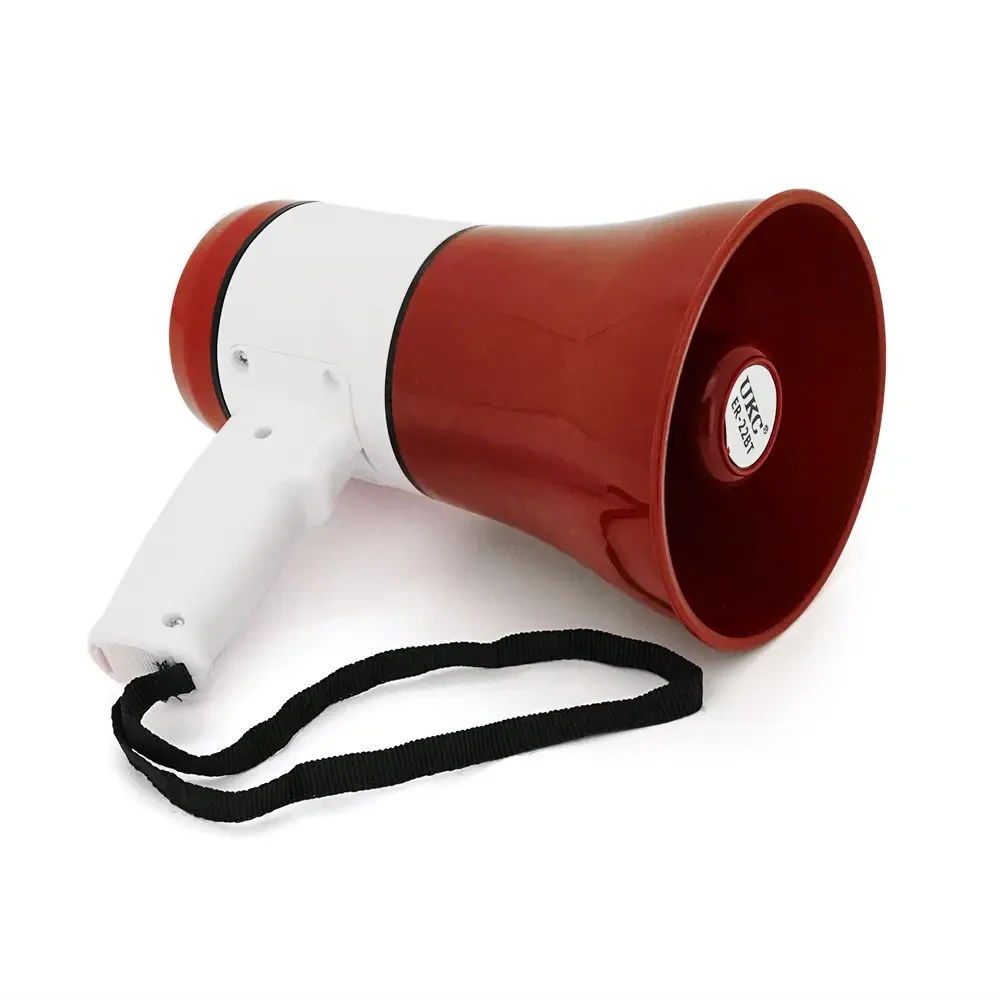 Гучномовець Megaphone ER-22BT, 15W, живлення від акумуму 18650, ЗЗП, Red/White, Box SV227, фото 1