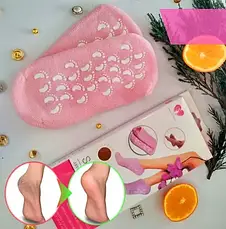 Зволожувальні гелеві шкарпетки SPA Gel Socks універсальний розмір SaleMarket YU227, фото 3