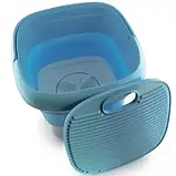 Складана пральна машина MAXTOP silicon washing machine портативне прання для дому та дачі SV227, фото 3