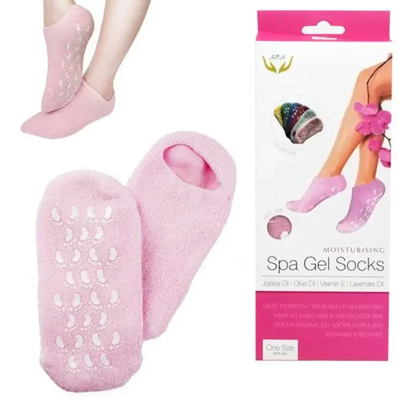 Зволожувальні гелеві шкарпетки SPA Gel Socks універсальний розмір SaleMarket SV227, фото 1