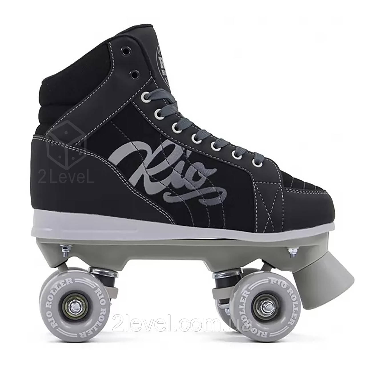 Ролики квадри Rio Roller Lumina Сірі Розмір 35.5 Фірмові фітнес-квадри Rio Roller Lumina