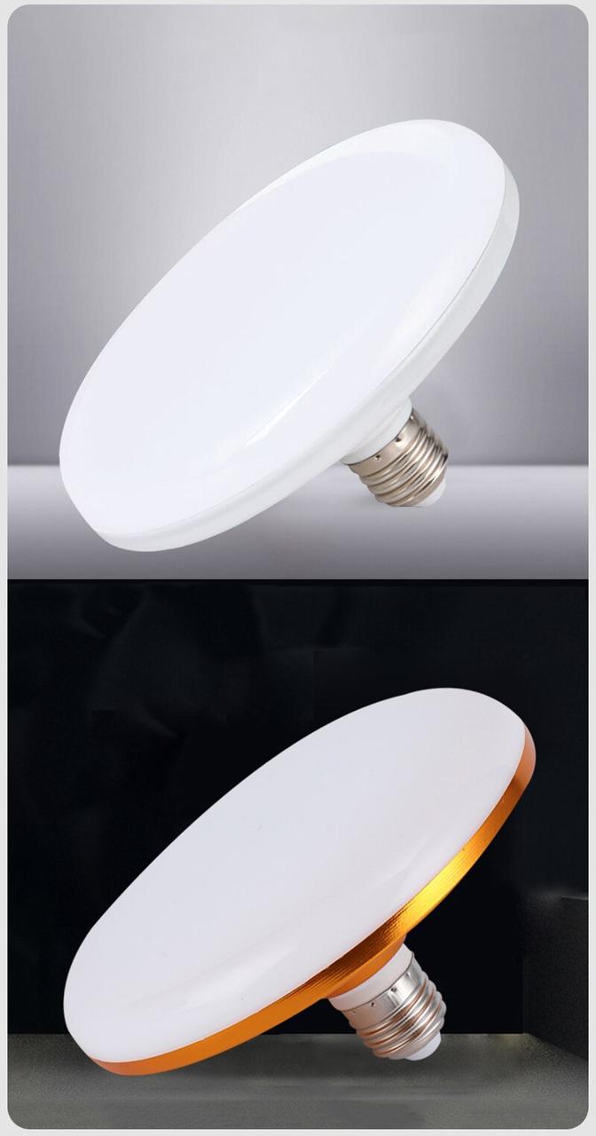 Світлодіодна лампа-плафон змінного струму 220 В E27 12 Вт 6500 К "НЛО" UFO повний вологозахист IP65, фото 1