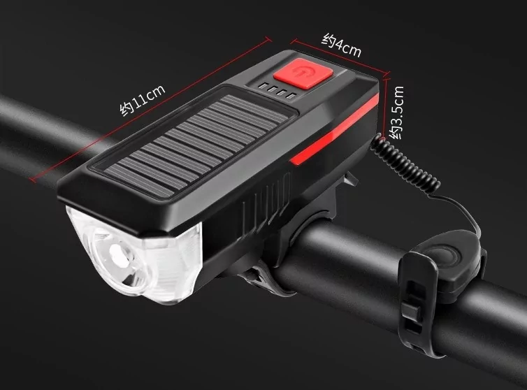 Велофара SOLAR LUZ BG-LY17 з сигналом