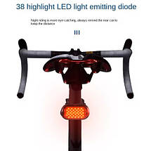 Велоліхтар MY-2106-38LED, waterproof, Li-Ion акумулятор, ЗУ Type-C, фото 5
