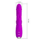 Вибратор Pretty Love Dorothy USB 3 Thrusting 12 Vibration, фото 8