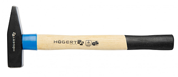Молоток слюсарний кований 500 г, з дерев'яною ручкою HOEGERT HT3B005
