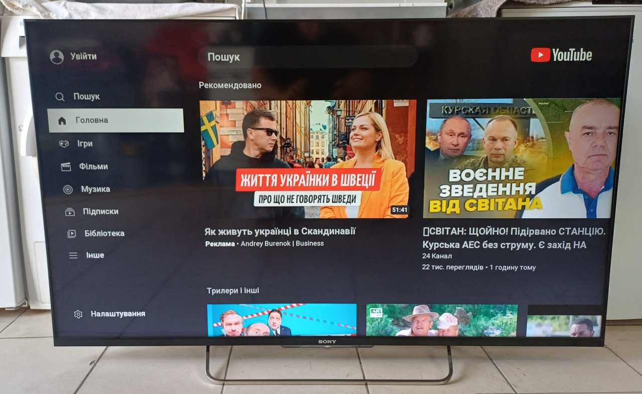 Телевізор 55 дюймів Соні Sony KDL-55W805C Smart TV 3D Wi-Fi Т2 тюнер