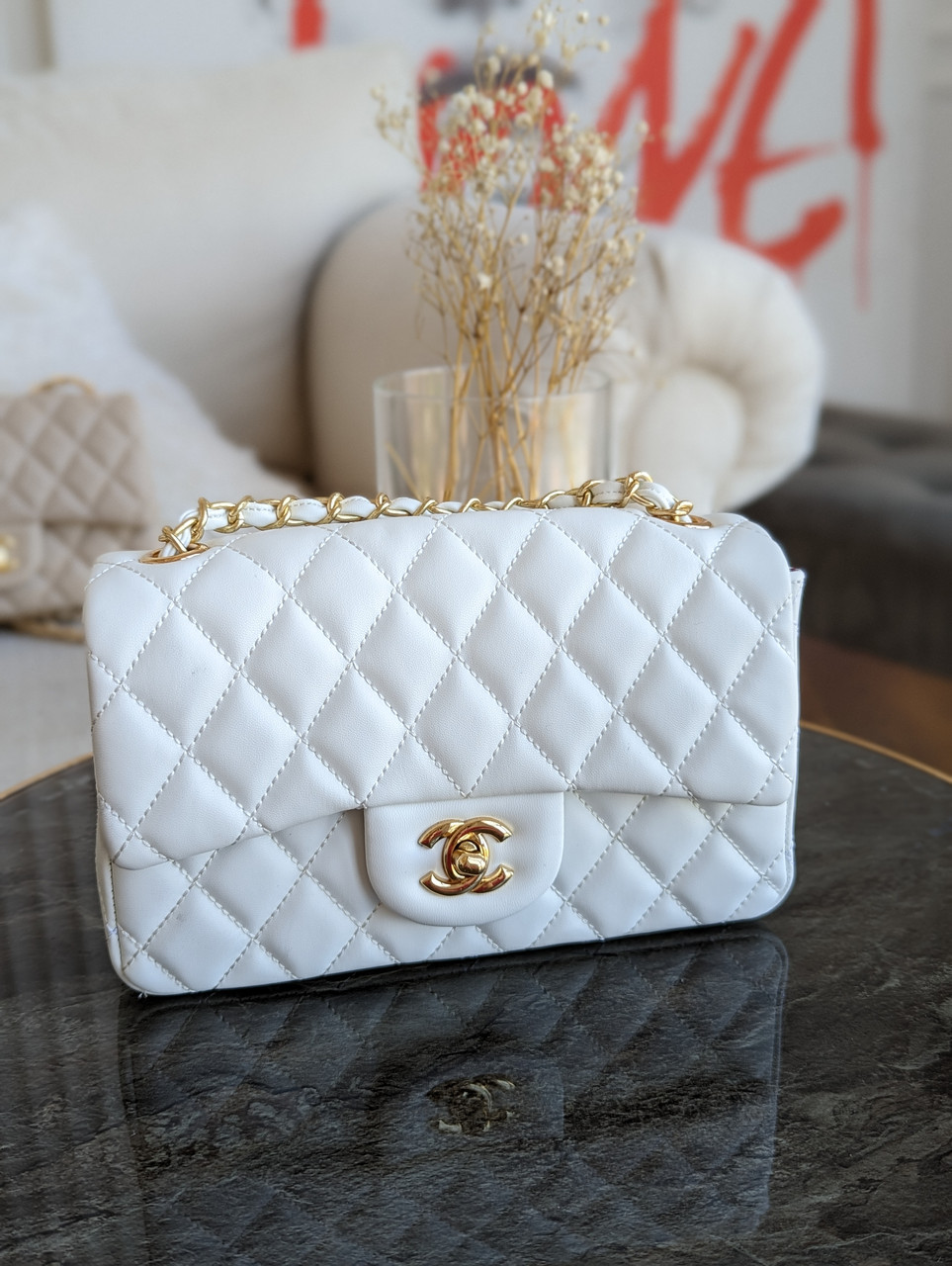 Сумка жіноча Chanel клатч Шанель білий