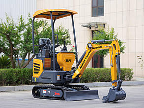 Міні-екскаватор Berger Kraus BK1250JSR JOYSTICK, поворотний важіль, регульовані гусениці з ковшем 380 мм