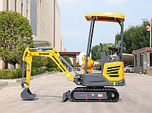 Міні-екскаватор Berger Kraus BK1250JSR JOYSTICK, поворотний важіль, регульовані гусениці з ковшем 380 мм, фото 6