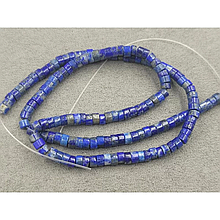 Намистини Лазурит 4*2,5мм, довжина 38-39см