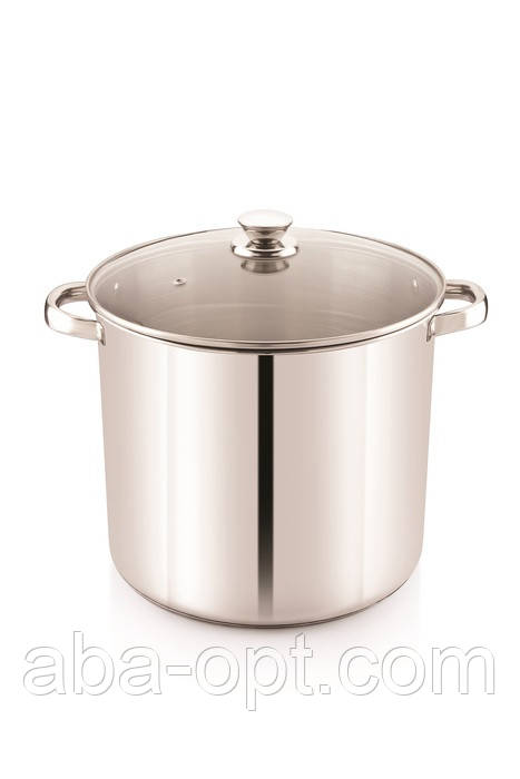 Каструля з нержавіючої сталі з подвійним дном Стрейт V 6,5 л ( шт ), фото 1