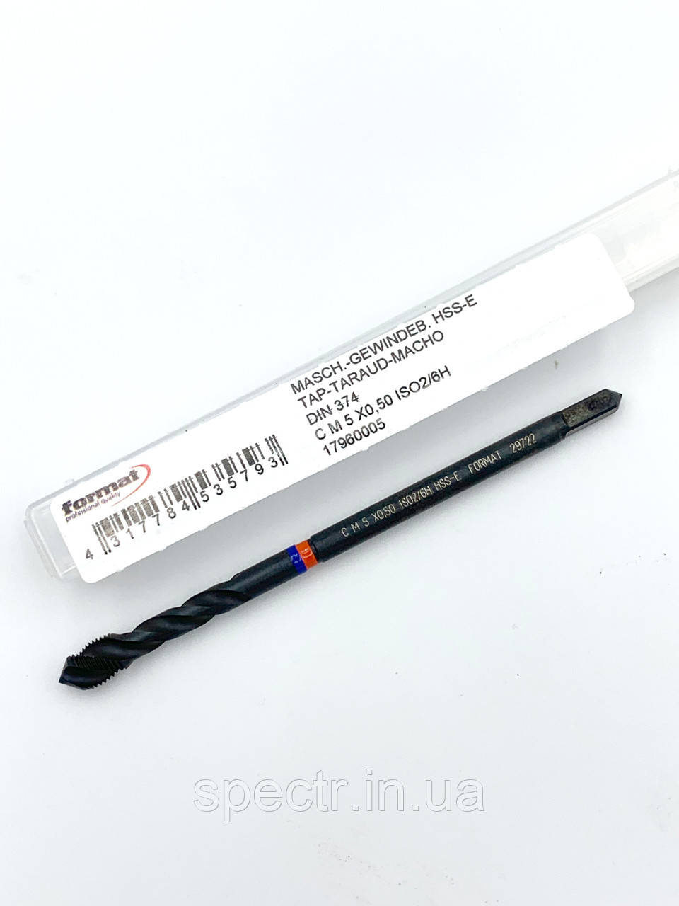 Мітчик з кобальтом HSS-E DIN371/376 для глухих отворів FORMAT (Німеччина)