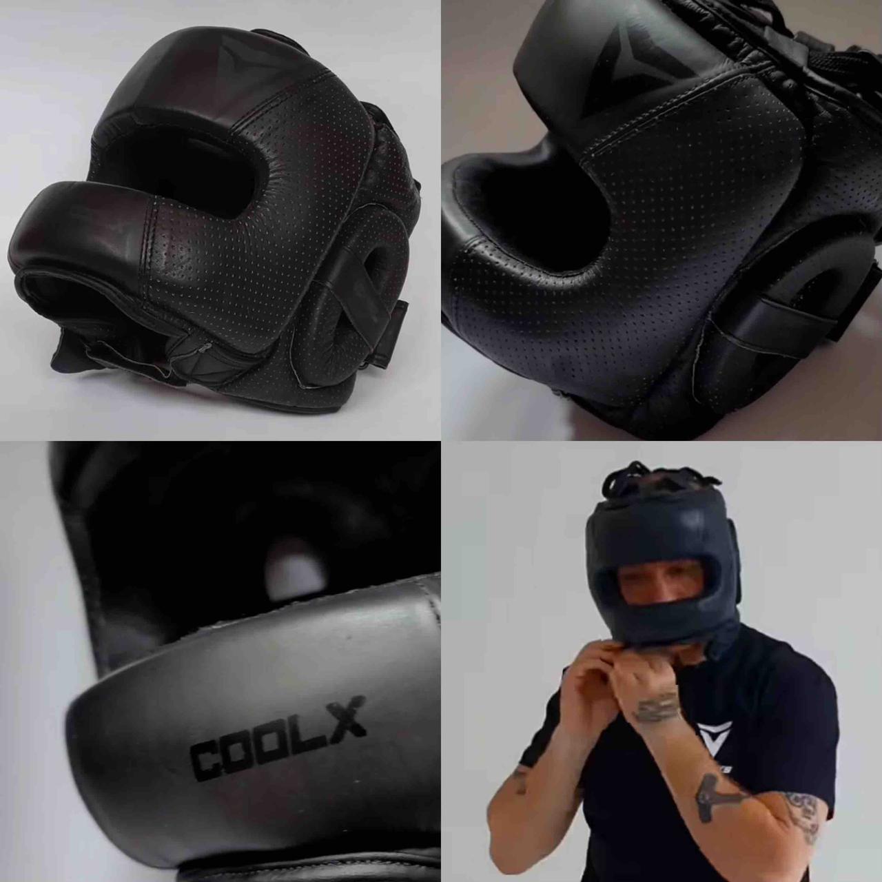 Шолом боксерський з бампером V`Noks Vi Venti тренувальний бамперний шкіряний для боксу та єдиноборств