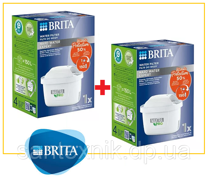 Комплект картриджів для фільтра-глечика Brita Maxtra Hard Water Expert (2 шт.) (для жорсткої води)