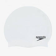 Шапка для плавання Speedo FLAT SILICONE CAP AU білий Уні OSFM