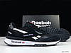 Кросівки чоловічі Reebok LX2200 Black кеди Рібок ЛХ2200 чорні з білим замшеві демісезонні стильні, фото 4
