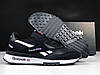 Кросівки чоловічі Reebok LX2200 Black кеди Рібок ЛХ2200 чорні з білим замшеві демісезонні стильні, фото 2