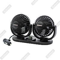 Автомобільний вентилятор 12 V 4"x2 Elegant 101 552 (Подвійний)