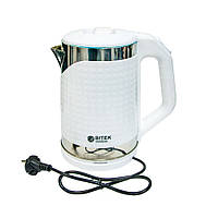 Електрочайник 2.2 л 2000 Вт BITEK BT-3118, чайник електричний, електрочайник із неіржавкої сталі