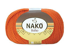 Пряжа Nako Boho № 6963 помаранчевий (Нако Бохо)