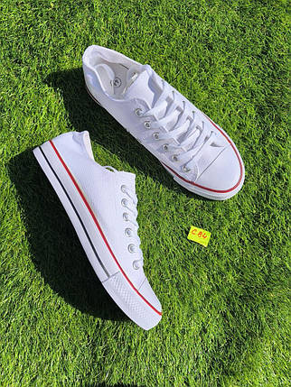 СКИДКА 44 р Білі кеди чоловічі конверси converse літні тканинні текстильні, фото 1