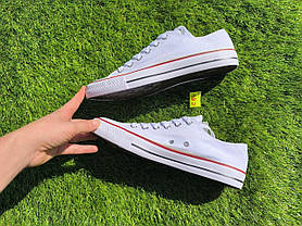 СКИДКА 44 р Білі кеди чоловічі конверси converse літні тканинні текстильні, фото 6