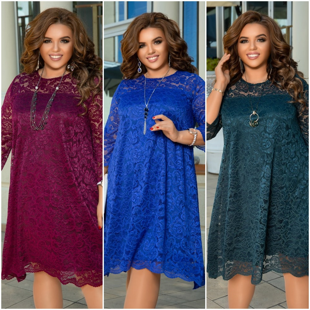 Сукня А-силует з гіпюру