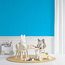 Декоративні 3д панелі для стін що миються Цегла 700х770х5мм Самоклеючі 3 D панелі колір Синій, фото 2