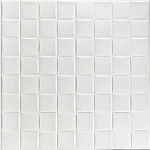 Декоративні 3д панелі для стін що миються плетіння 700х700х8мм Самоклеючі 3 D панелі