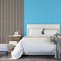 Мийні декоративні 3д панелі для стін Цеглин 700х770х5мм Самоклейні 3 D панелі колір Блакитний, фото 2