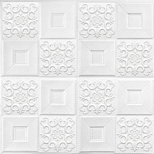 Декоративні настінно-стельові 3д панелі що миються фігури 700x700x5мм Самоклеючі 3 D панелі
