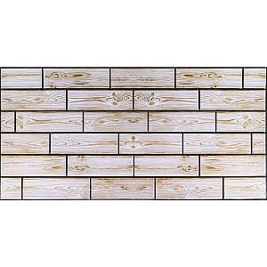 Декоративні ПВХ 3 D панелі для стін що миються плитка під дерево 960*480*4мм