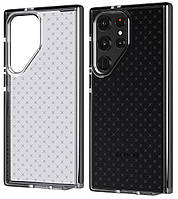 Оригінальний протиударний силіконовий чохол Tech21 Evo Check для Samsung Galaxy S23 Ultra Black (T21-10102)