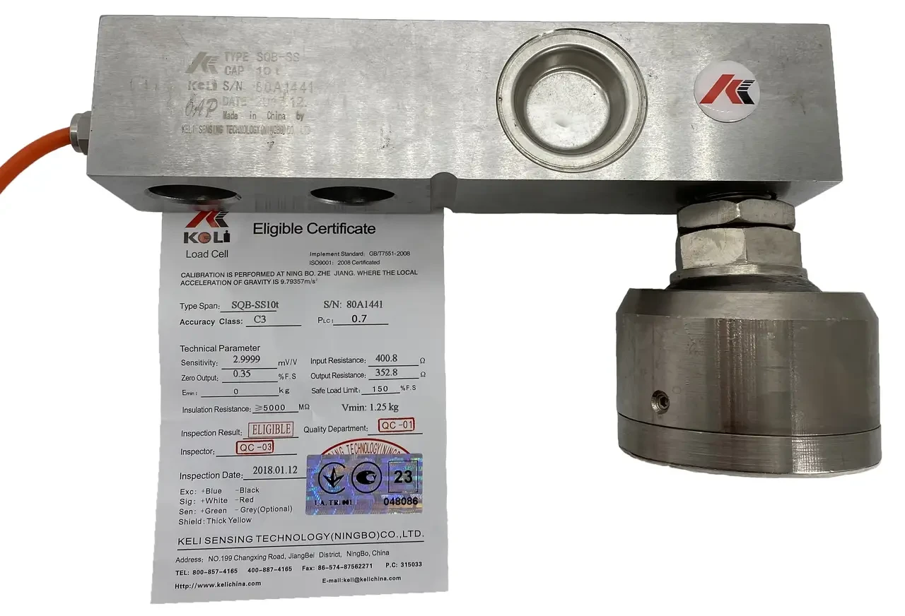 Тензодатчик Keli SQB-SS 10t (OAP)
