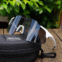 Спортивні фотохромні окуляри GUB 7890 PRO [захист UV400/Anti-Fog] білі