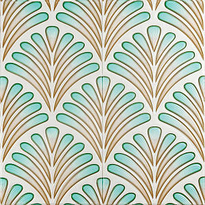 Панель стінова 3D 700х700х4мм коричнево-зелений візерунок (D) SW-00001988