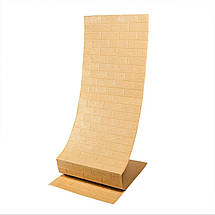 Декоративні 3д панелі для стін в рулоні що миються бежева цегла 19600x700x3мм Самоклеючі 3 D панелі, фото 3