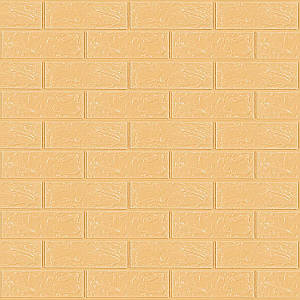 Декоративні 3д панелі для стін в рулоні що миються бежева цегла 3080x700x3мм Самоклеючі 3 D панелі