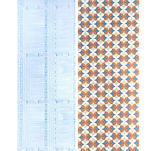 Самоклеюча плівка 0,45х10м х 0,07мм Помаранчові квіти SW-00001220, фото 4