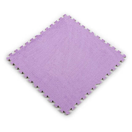 Підлога-пазл плюшевий ФІОЛЕТОВИЙ 60*60*1cm (D) SW-00002087, фото 1